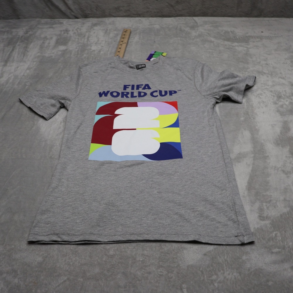 FIFA Shirt Kids Small Gray 2026 World Cup US Soccer Team Short Sleeve $20 NEW